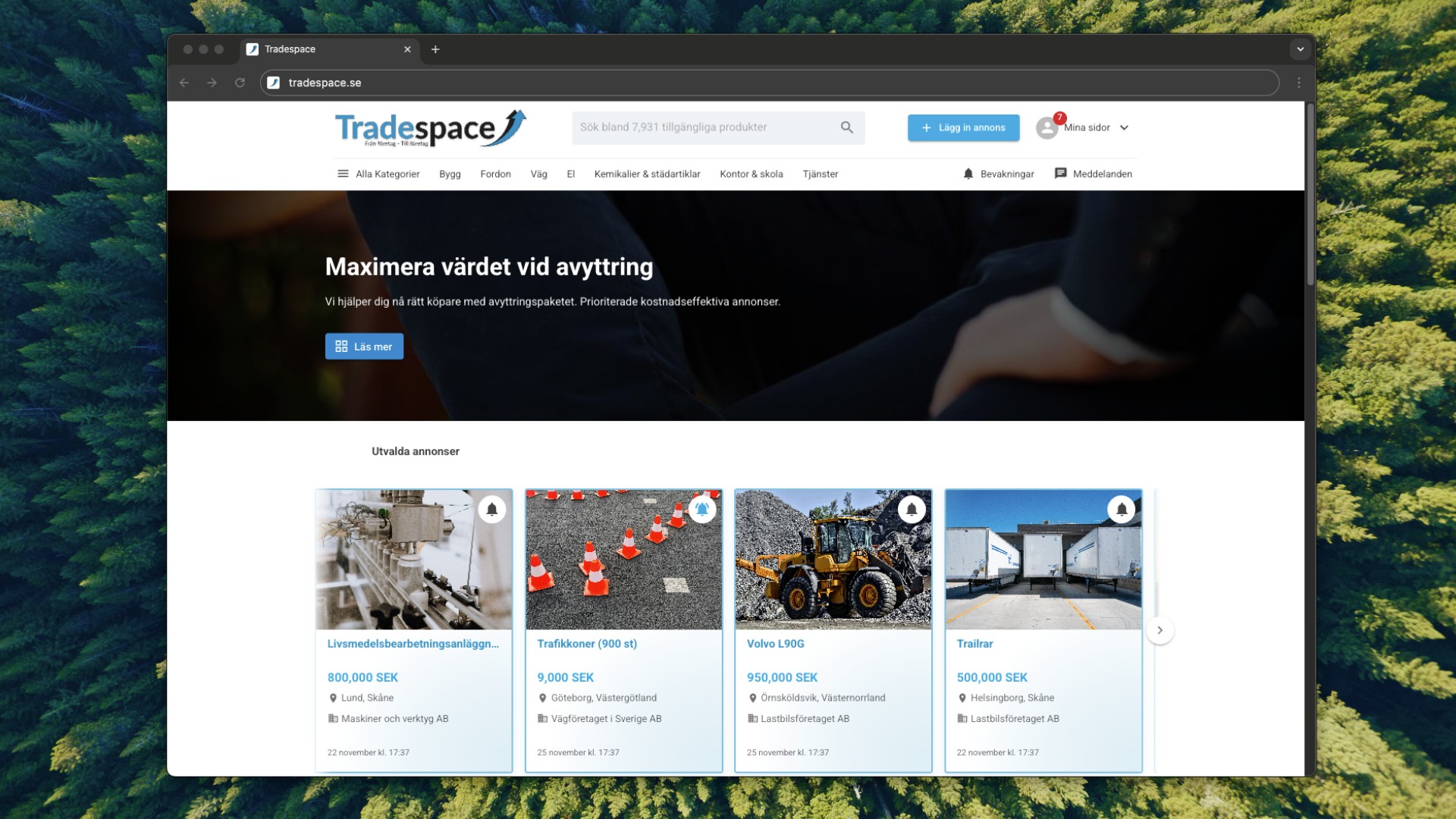 Överblick av Tradespace-gränssnitt